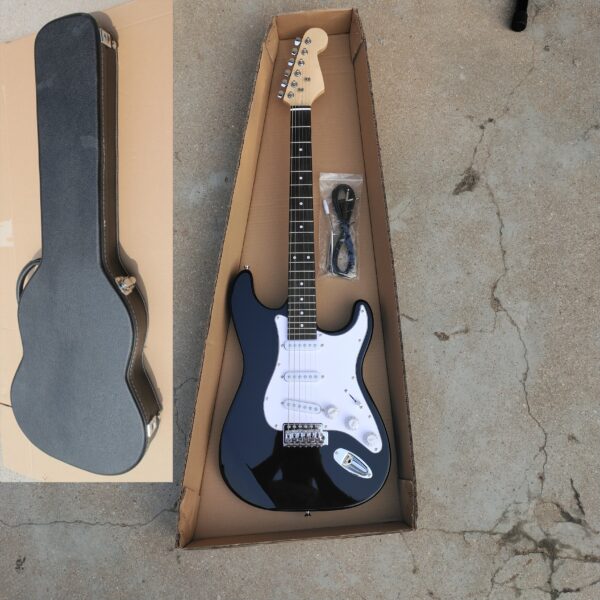 Electric guitar with Guitar suitcase